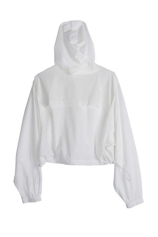 Women Front Zipper Wind breaker with Hood | Zarnesh