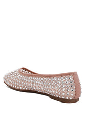 Women's Orson Naked Rhinestone Ballerinas | Zarnesh