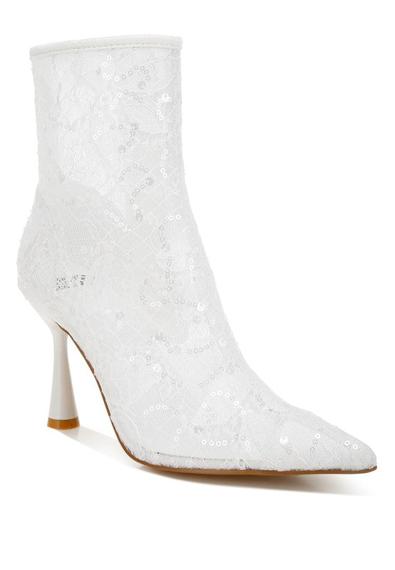 Women’s Samia Sequin Lace Boots | Zarnesh