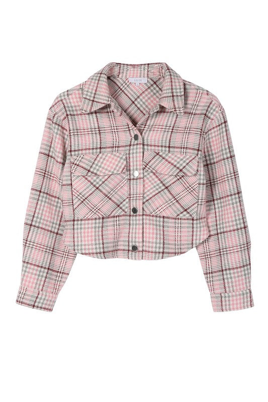 Women’s Plaid Crop Jacket | Zarnesh