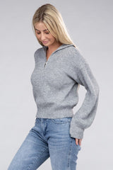 Women's Easy Wear Half Zip Pullover | Zarnesh