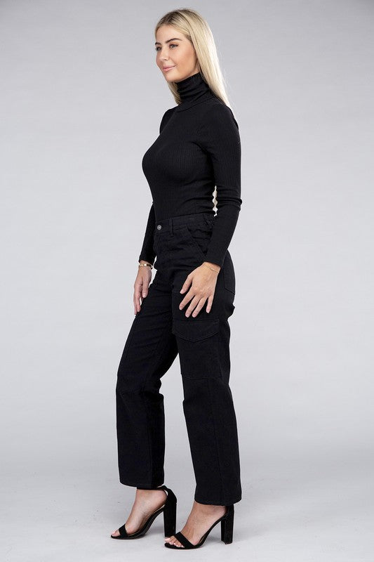 Women's Everyday Wear Elastic-Waist Cargo Pants | Zarnesh