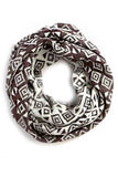 Women Geo Pattern Fashion Infinity Scarf | Zarnesh