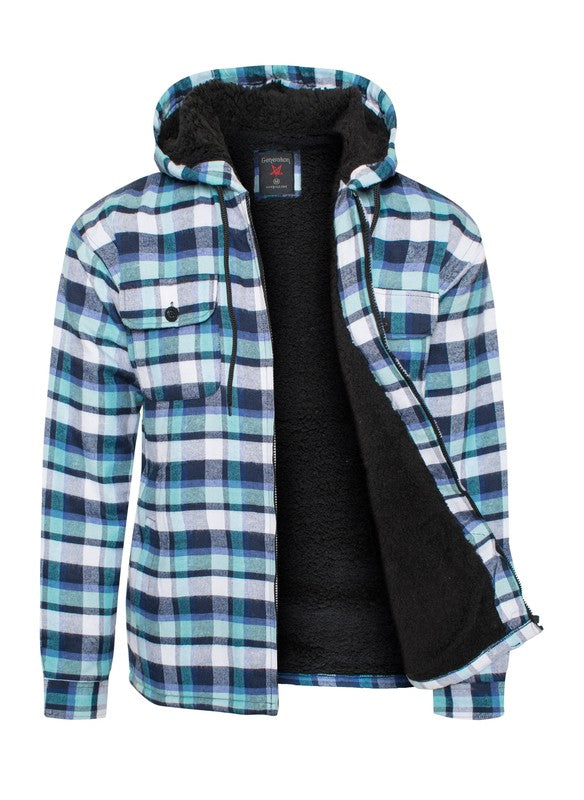 Men’s Flannel Sherpa Lining Jacket | Zarnesh