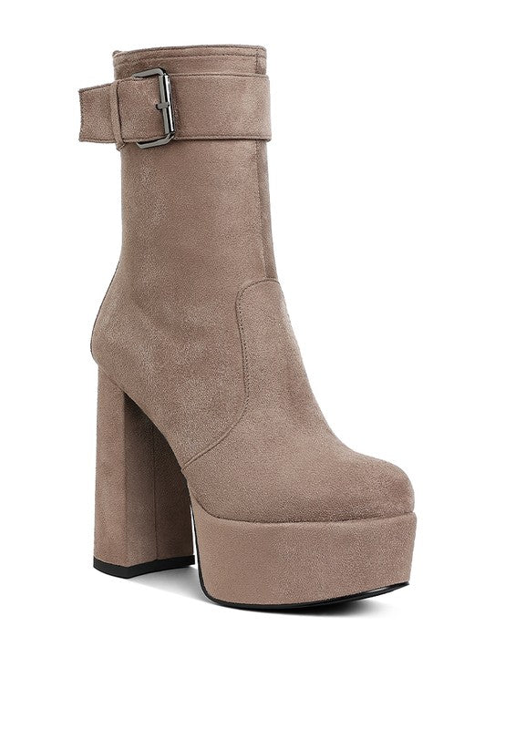 Women’s Wanderer Flared Block Heel Mid-Calf Boots | Zarnesh