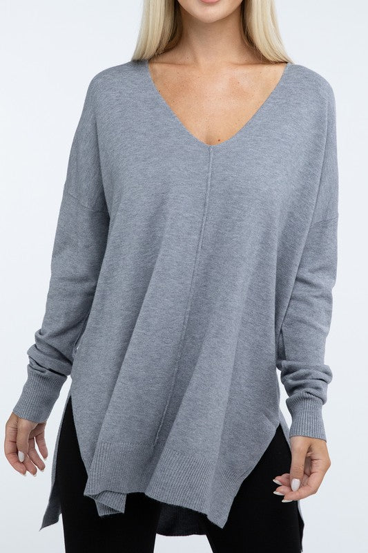 Women’s Hi-Low Hem Front Seam Sweater | Zarnesh