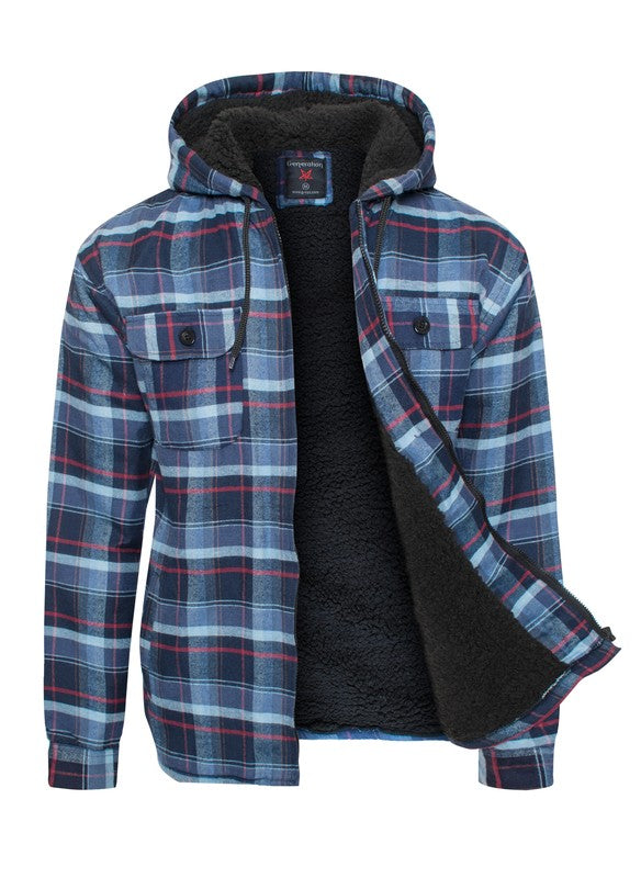 Men’s Flannel Sherpa Lining Jacket | Zarnesh