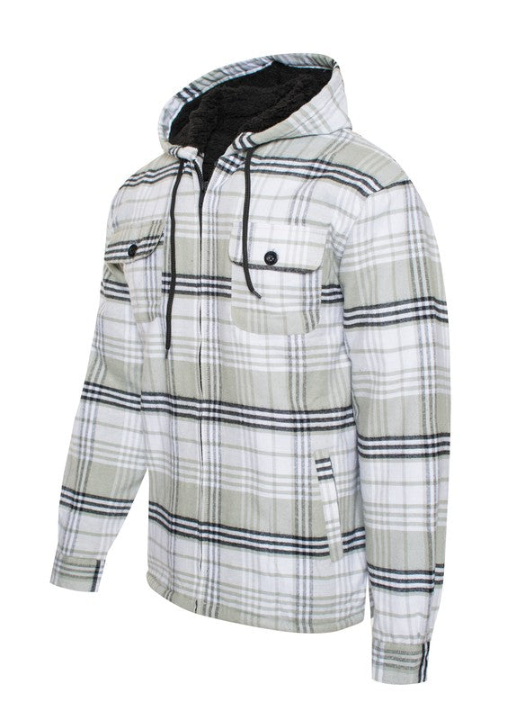 Men’s Flannel Sherpa Lining Jacket | Zarnesh