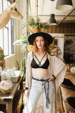 Women Center Cross Strap Lace Bralette Zarnesh