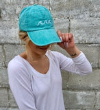 Women Beach Wave Embroidered Baseball Cap | Zarnesh
