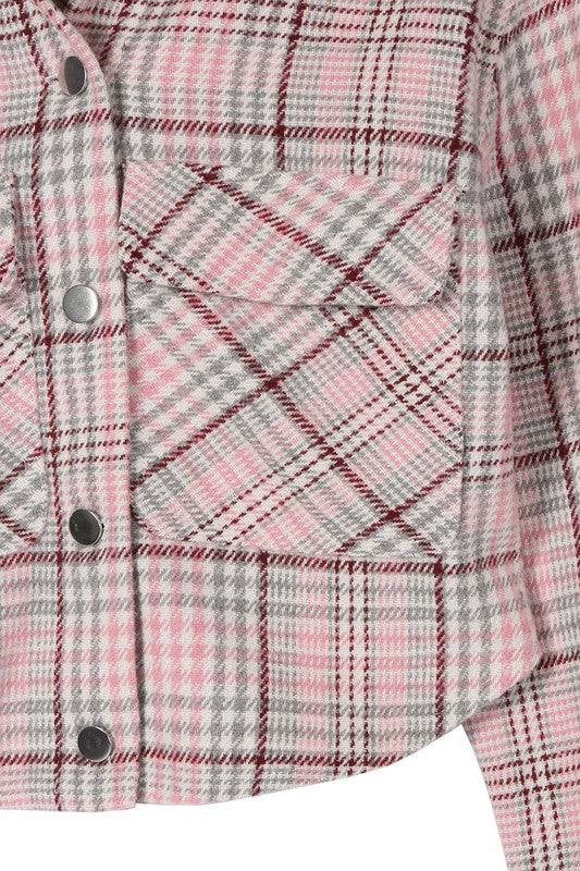 Women’s Plaid Crop Jacket | Zarnesh