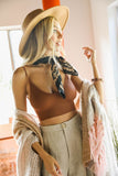 Women Seamless Low Back Pullover Cropped Solid Bralette Bra Zarnesh