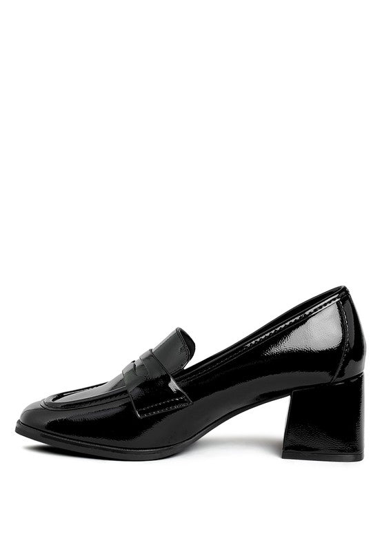 Women’s Umdoni Penny Strap Block Heel Loafers | Zarnesh