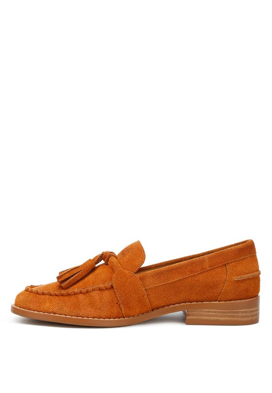 Women’s Rhone Tassels Detail Suede Loafers | Zarnesh