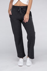 Women’s Lounge Wide Pants with Drawstrings | Zarnesh