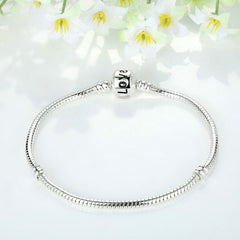 Timeless Simplicity: Silver Beaded Bracelet