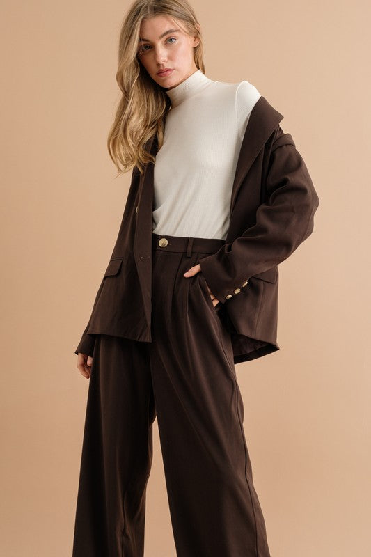 Women Double Button Blazer Jacket | Zarnesh