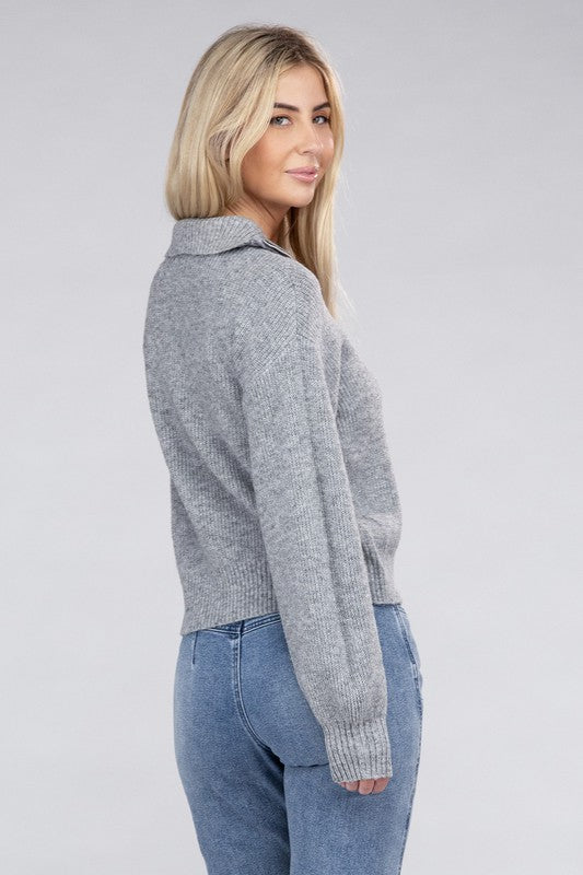 Women's Easy Wear Half Zip Pullover | Zarnesh