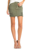 Women Western Style Vintage Denim Jeans Slim Mini Skirts Zarnesh