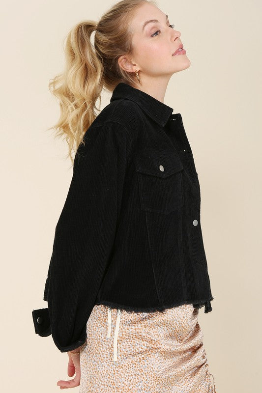 Women’s Frayed Corduroy Jacket | Zarnesh