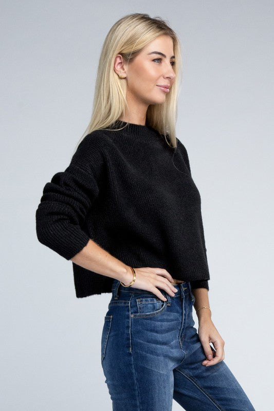 Women Mock Neck Pullover | Zarnesh