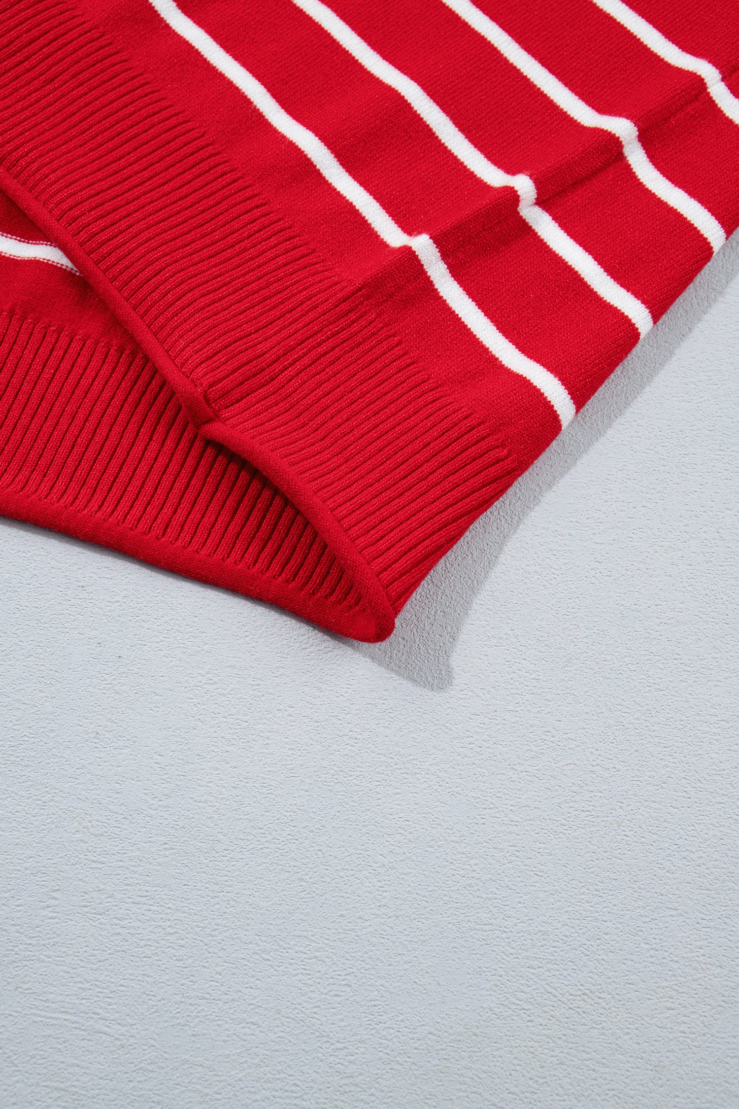 Striped Half Sleeve Drop Shoulder Sweater | Zarnesh
