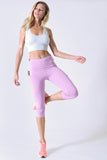 Women High Waist Tech Pocket Workout Capri Leggings | Zarnesh