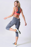 Women High Waist Tech Pocket Workout Capri Leggings | Zarnesh