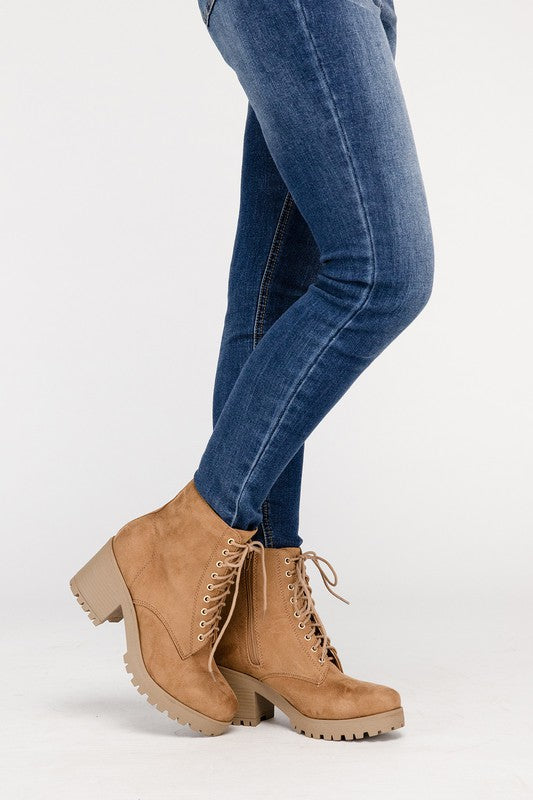 Women’s Fuzzy Combat Boots | Zarnesh