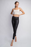 Women PU Chintz Full Length Leggings | Zarnesh