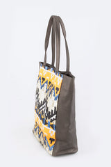 Women Batik Patterns Sequins Embellished Statement Tote | Zarnesh