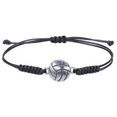 Artisan Crafted Elegance: Handmade Wax Thread Braided Hand Rope Alloy Bracelet