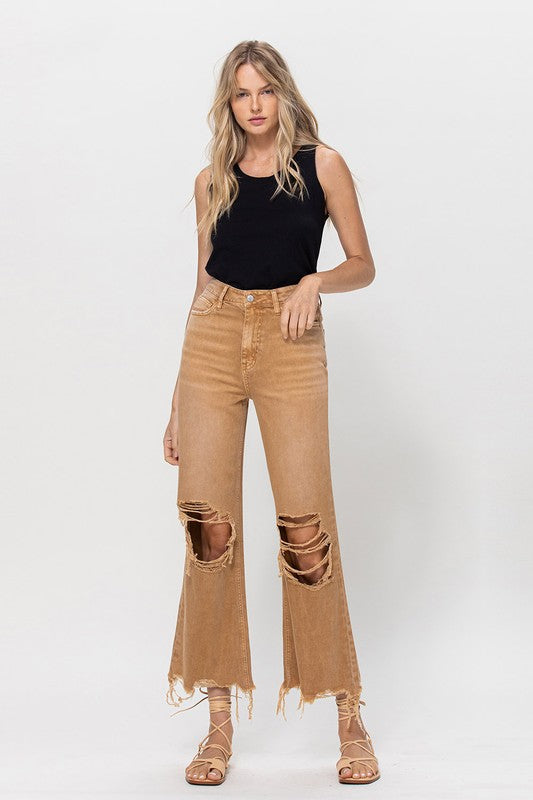 Women's 90's Vintage Crop Flare | Zarnesh