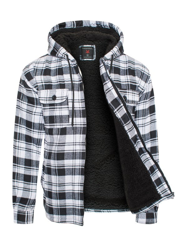 Men’s Flannel Sherpa Lining Jacket | Zarnesh