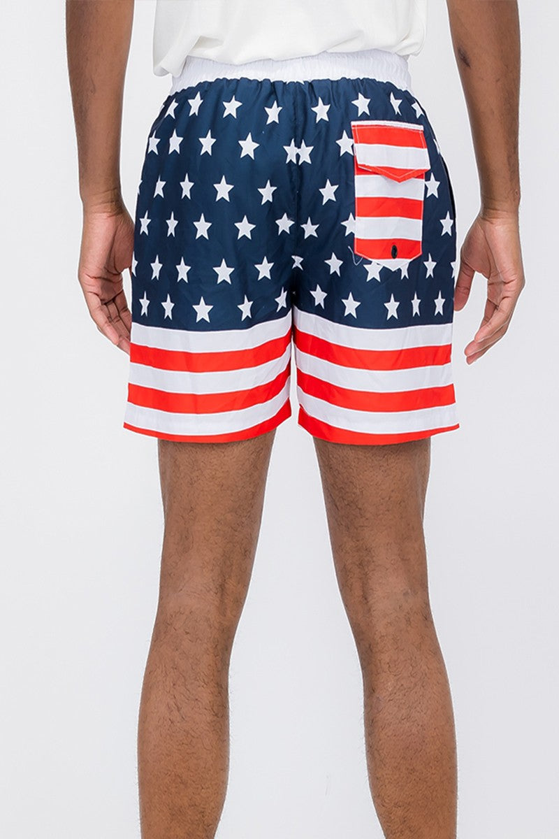 Men's WEIV American Flag Swim Shorts | Zarnesh