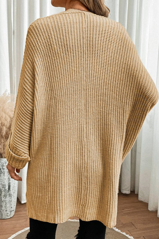 Women's Batwing Sleeve Oversized Cable Knit Cardigan | Zarnesh