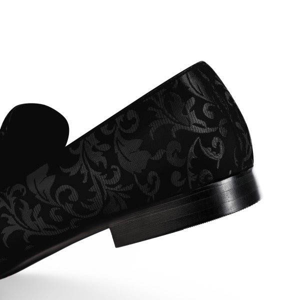 Men’s Velvet Floral Loafer Slip-on Dress Shoes | Zarnesh