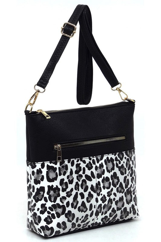 Women’s Leopard Cow Flower Pocket Crossbody Bag | Zarnesh