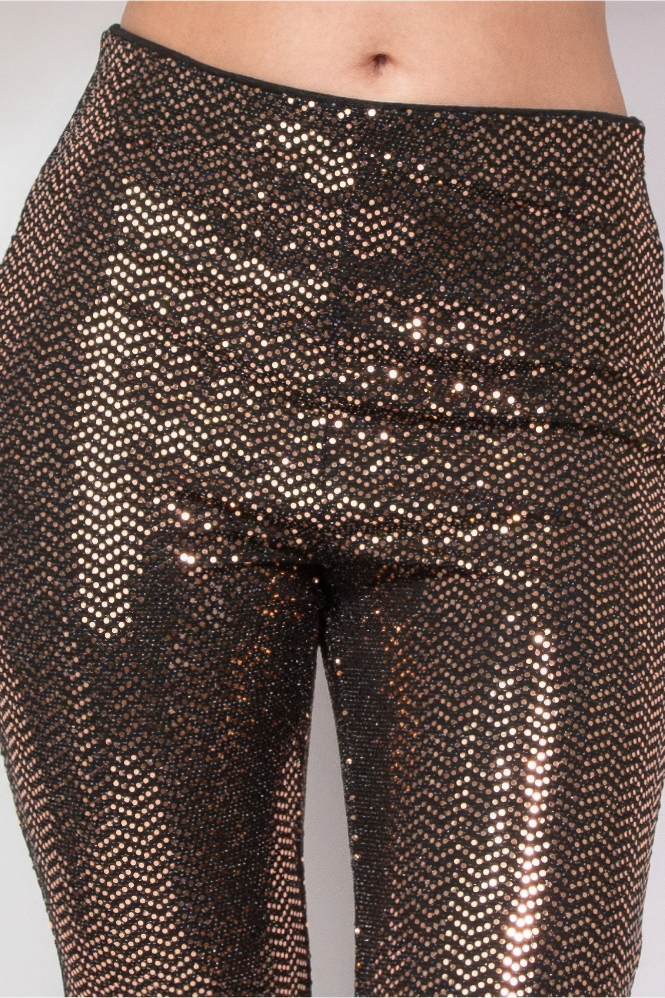 Women Sequined Fit & Flare Midrise Pants zarnesh.com