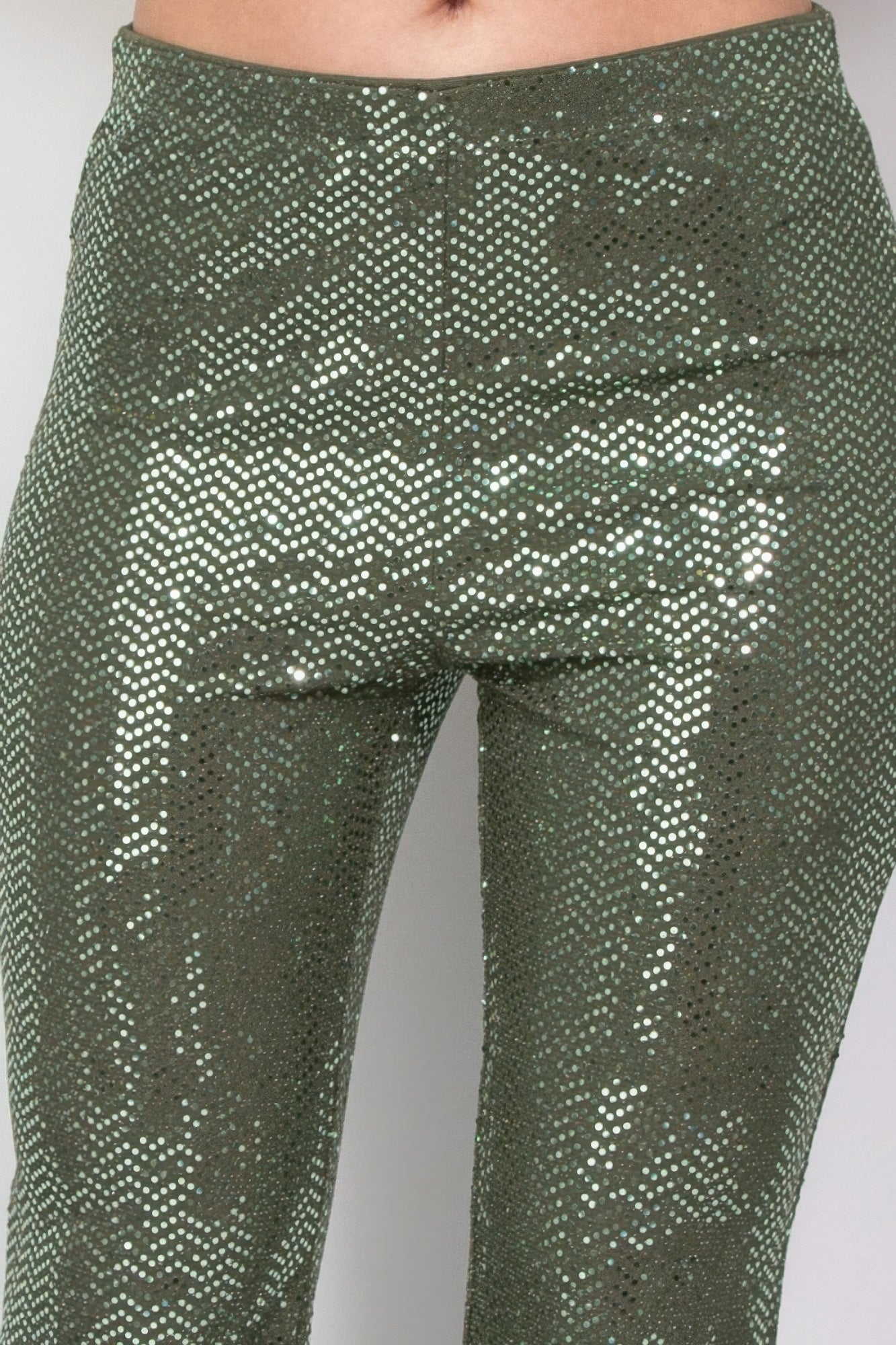 Women Sequined Fit & Flare Midrise Pants zarnesh.com