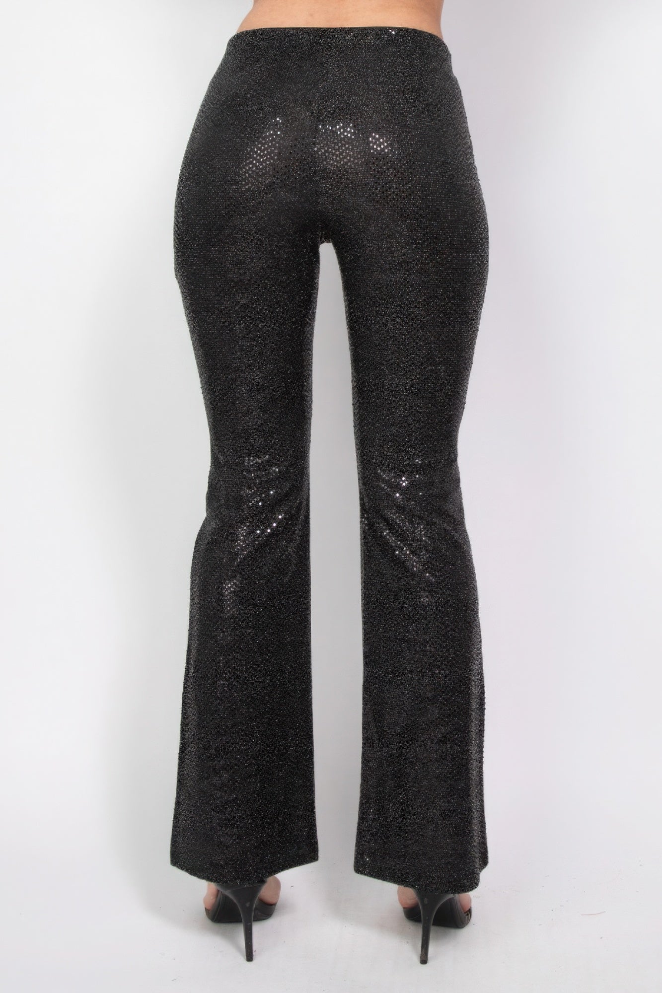 Women Sequined Fit & Flare Midrise Pants | Zarnesh