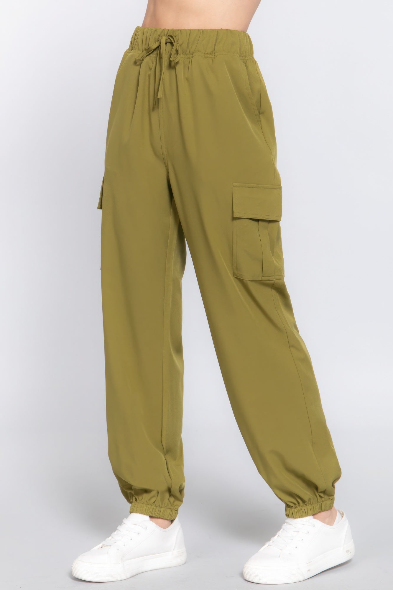 Women's Lightweight Stretch Woven Cargo Jogger Pants Zarnesh.com