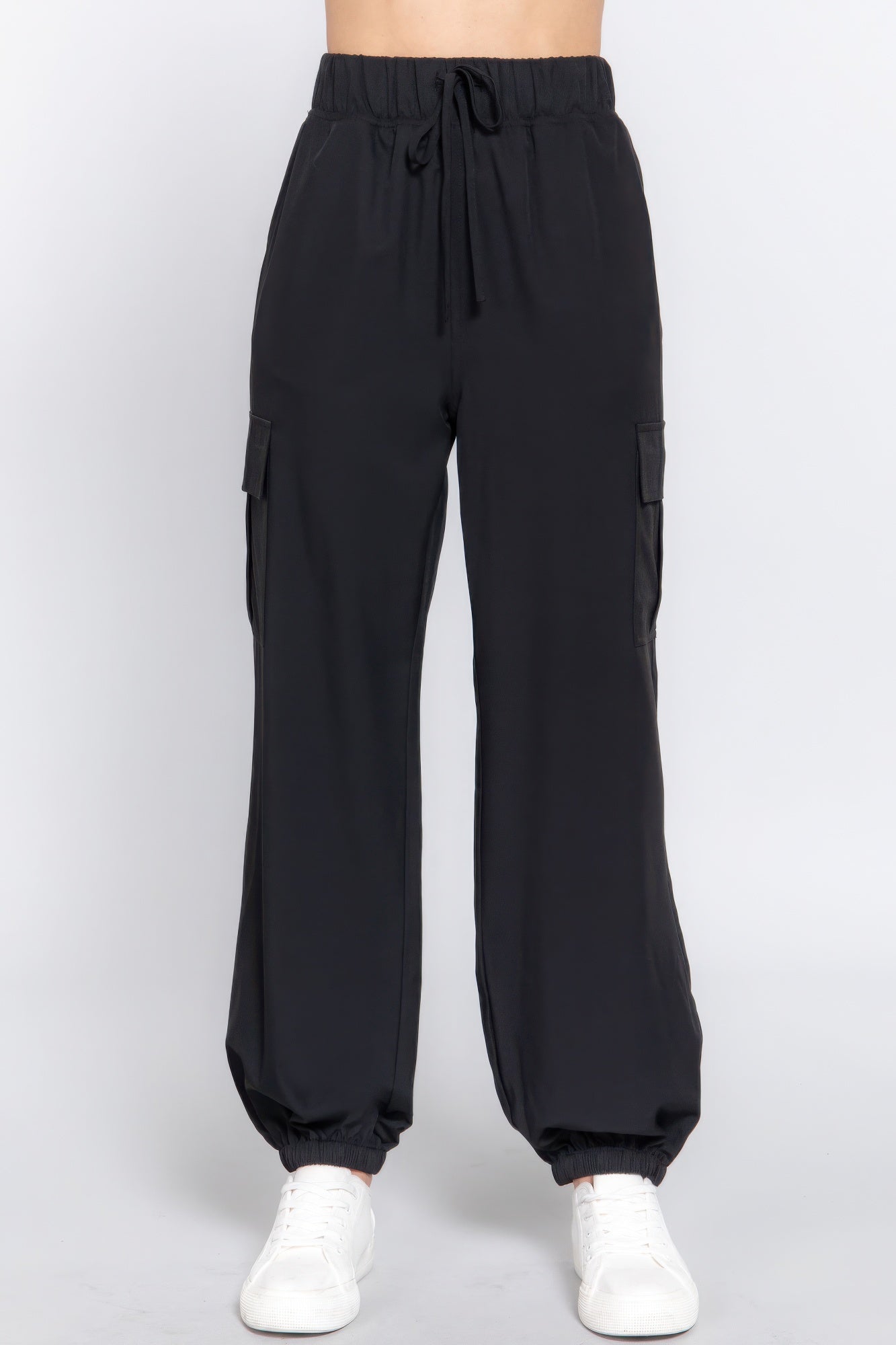 Women's Lightweight Stretch Woven Cargo Jogger Pants Zarnesh.com