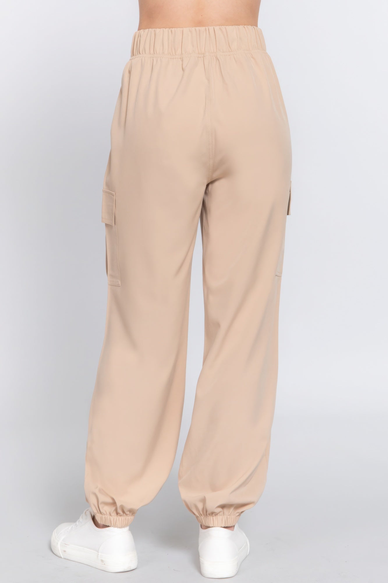 Women Lightweight Stretch Woven Cargo Jogger Pants | Zarnesh