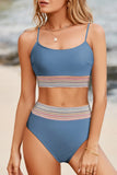 Colorful Strap Wave Border Bikini Set | Zarnesh
