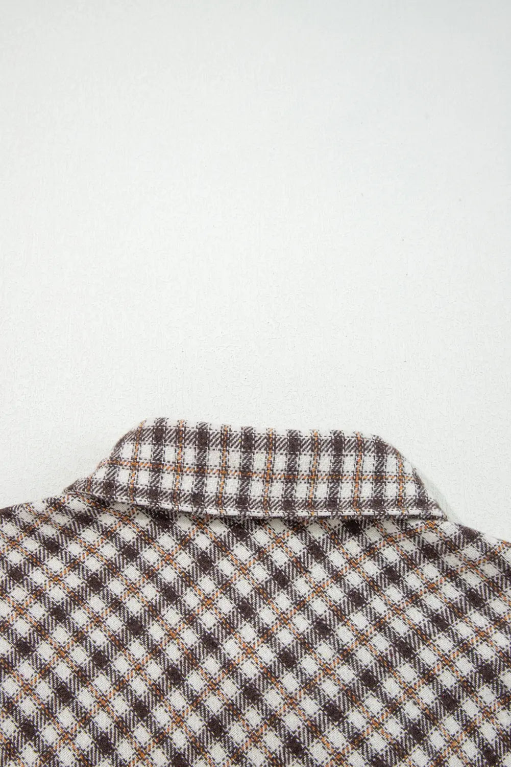 Contrast Plaid Corduroy Flap Pocket Shacket | Zarnesh