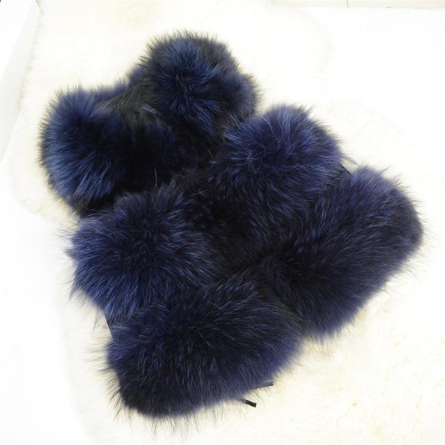 Blue fluffy slippers on a white background