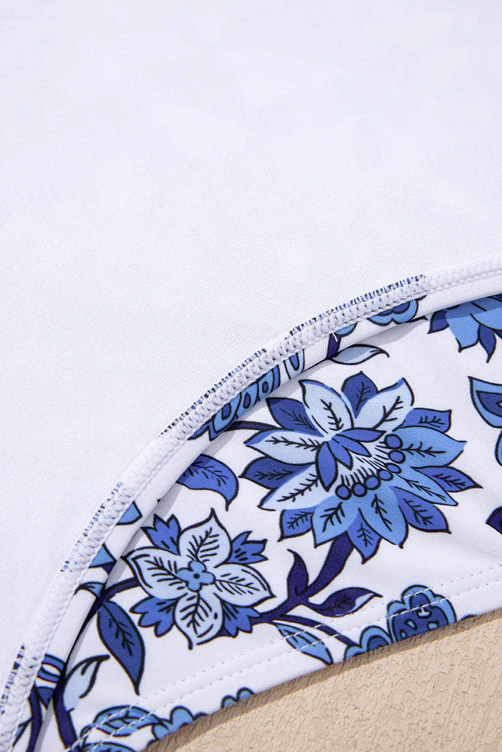 Close-up of a floral-patterned product with a white background