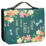 Flower Bible “Trust in the Lord” Bible Cover Handle Case Bag | Zarnesh