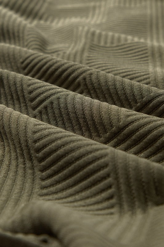 Women's Plus Solid Flap Pocket Shirt Zip Up Collar Jacket | Zarnesh